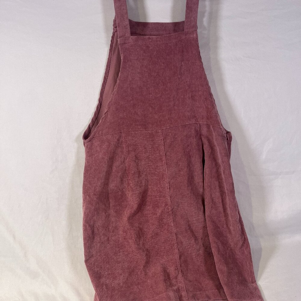 Pink Corduroy Romper Dress Size Small Sleeveless Dusty Rose Retro Boho